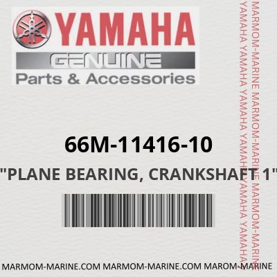 66M-11416-10 - "PLANE BEARING, CRANKSHAFT 1"