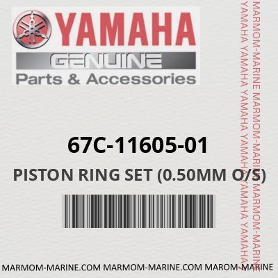 PISTON RING SET (0.50MM O/S) (67C-11605-01)