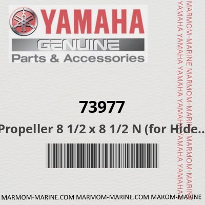 Propeller 8 1/2 x 8 1/2 N (for Hidea/Yamaha Outboard Engines 8/9.9 HP) (73977)