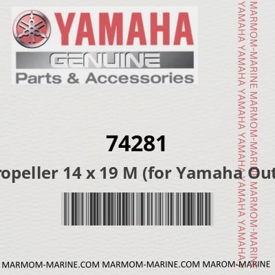 Propeller 14 x 19 M (for Yamaha Outboard Engines 150-300 HP) (74281)