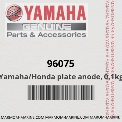 Yamaha/Honda plate anode, 0,1kg (96075)
