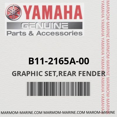 B11-2165A-00 - GRAPHIC SET,REAR FENDER