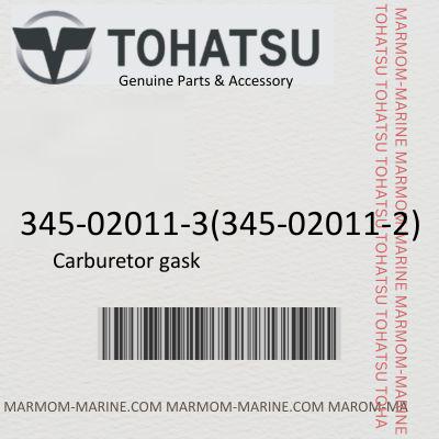 Tohatsu 345-02011-3 CARBURETOR GASKET