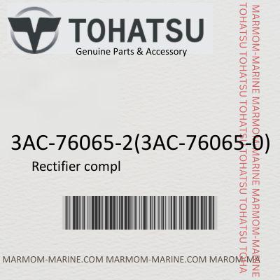 Tohatsu 3AC-76065-2 RECTIFIER COMPLETE