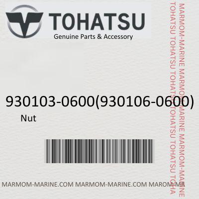 Tohatsu 930103-0600 NUT