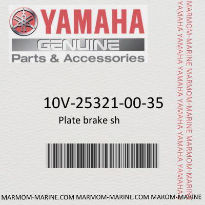 Yamaha 10V-25321-00-35 PLATE, BRAKE SHOE