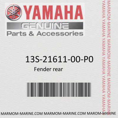 Yamaha 13S-21611-00-P0 FENDER, REAR