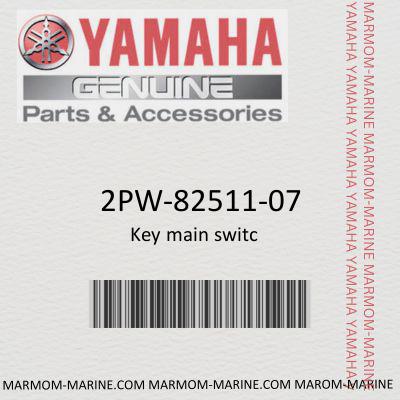 Yamaha 2PW-82511-07 KEY, MAIN SWITCH