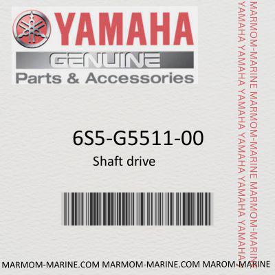Yamaha 6S5-G5511-00 SHAFT, DRIVE