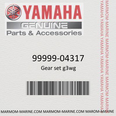 Yamaha 99999-04317 GEAR SET (G3W/G5W)