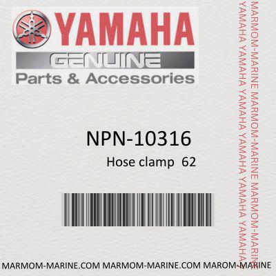 Yamaha NPN-10316 HOSE CLAMP ( 620-006)